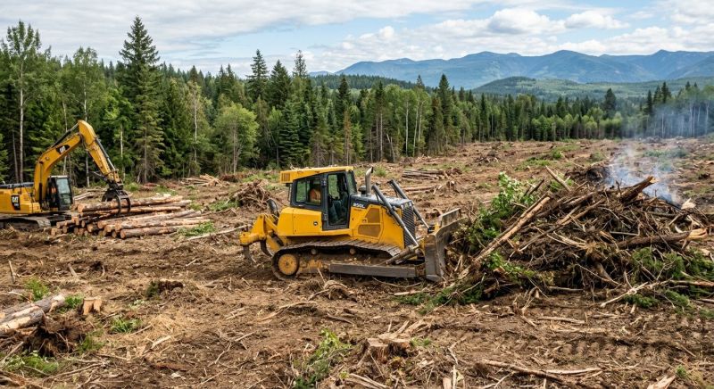 Bulldozer Clearing in Cumming, GA