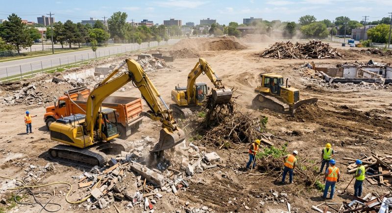 Construction Site Land Clearing in Utah County, UT