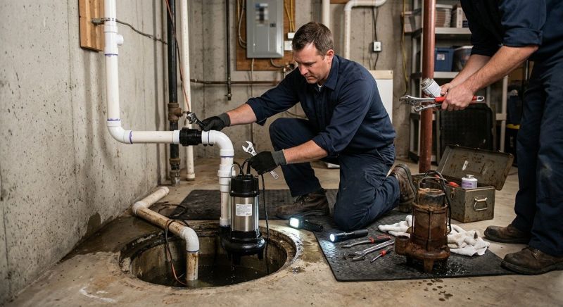 Drainage Pump Installation in Manchester, NH