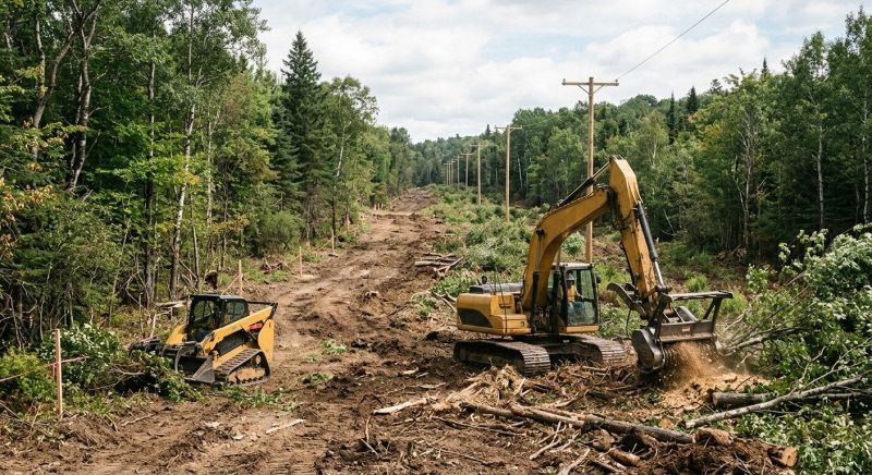 Easement Land Clearing in Gwinnett County, GA