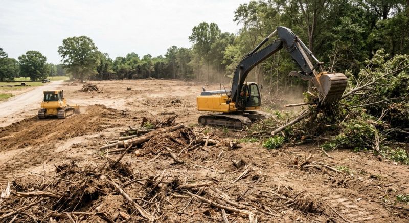 Parking Lot Land Clearing in Gwinnett County, GA