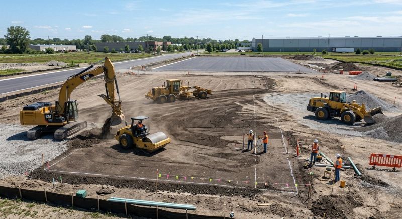 Parking Lot Site Preparation in Marietta, GA