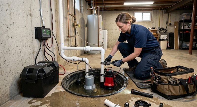 Sump Pump Plumbing in Des Moines, IA